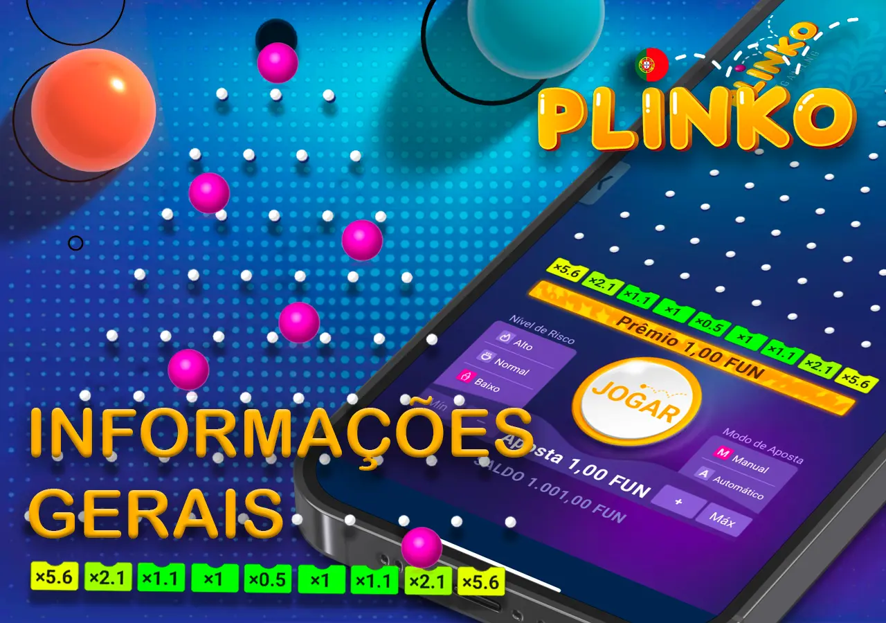 Informações gerais sobre o Plinko